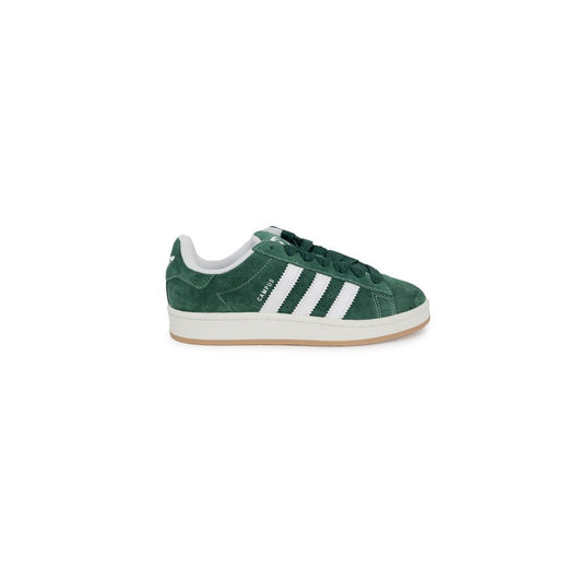 Зелени велурени кожени маратонки Adidas