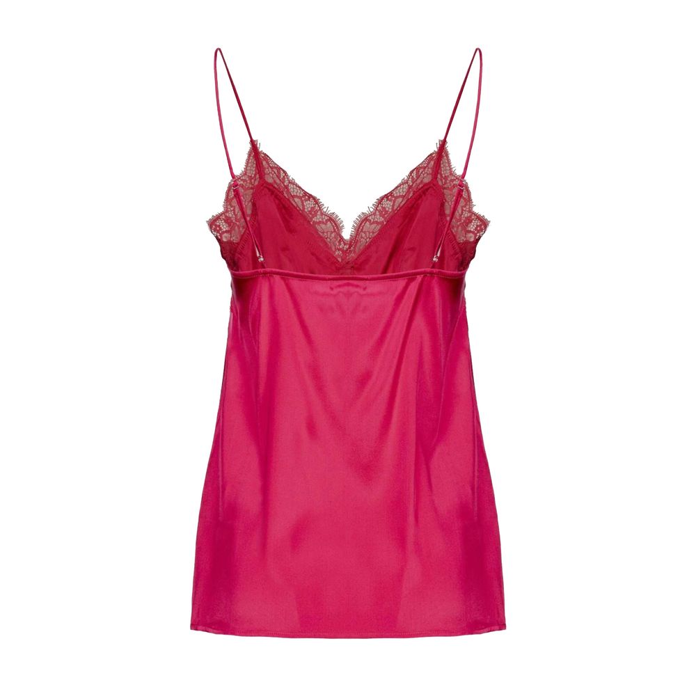Копринени топове и тениска Pinko Fuchsia