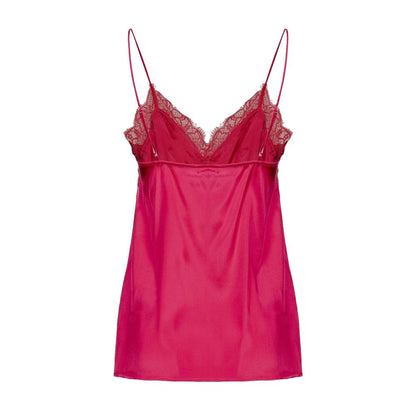 Копринени топове и тениска Pinko Fuchsia