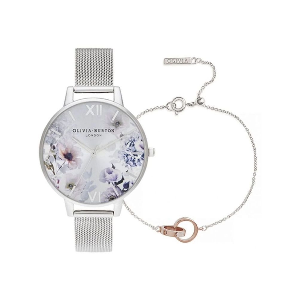 Часовник Olivia Burton Grey от неръждаема стомана