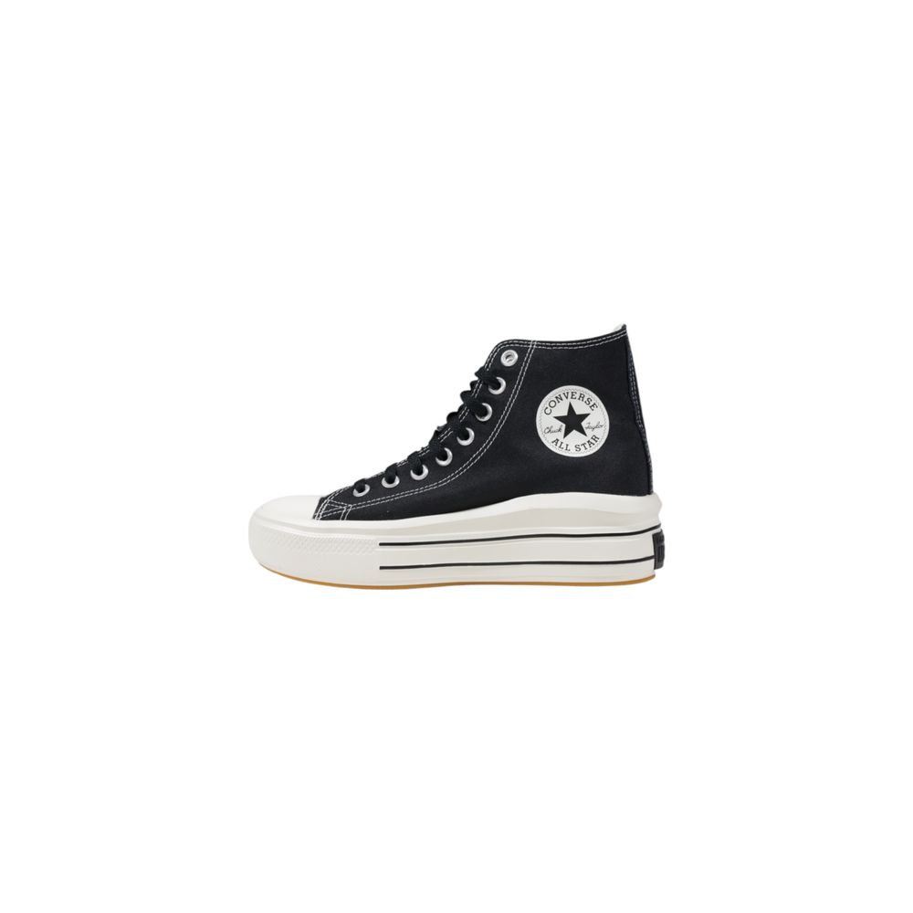 Черни кожени маратонки Converse