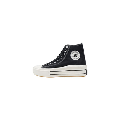 Черни кожени маратонки Converse