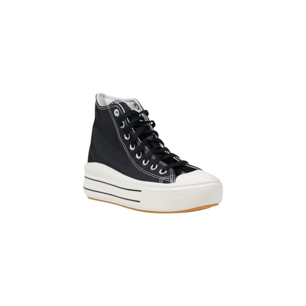 Черни кожени маратонки Converse