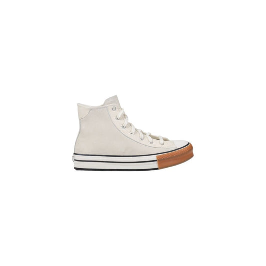 Кремави кожени маратонки Converse