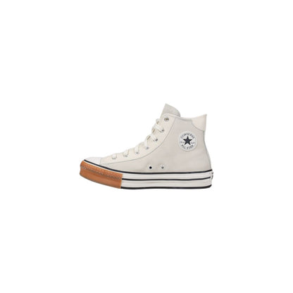 Кремави кожени маратонки Converse
