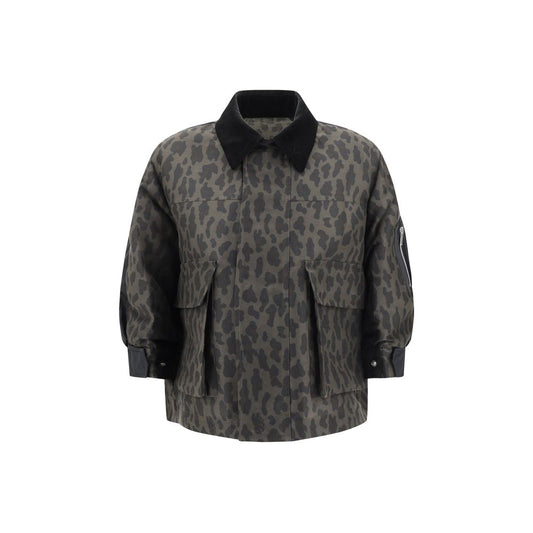 Бомбер яке Sacai Leopard