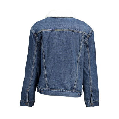 Дамско синьо памучно яке Levi's