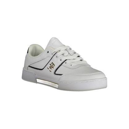 Tommy Hilfiger – Weiße Leder-Sneaker für Damen