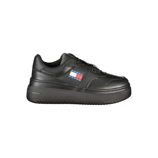 Черни кожени дамски кецове Tommy Hilfiger