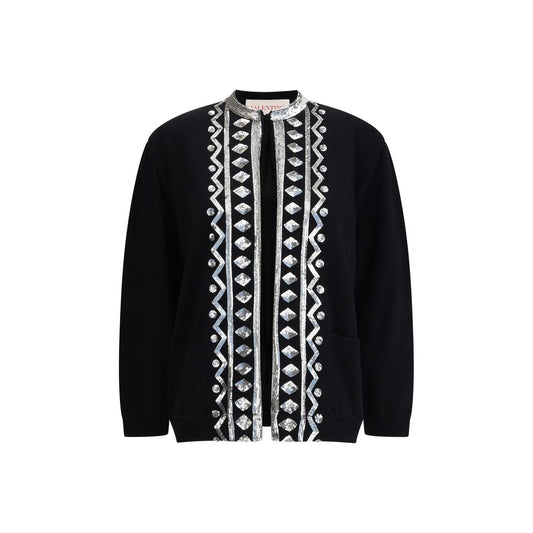 Valentino Sequined virgin wool Cardigan