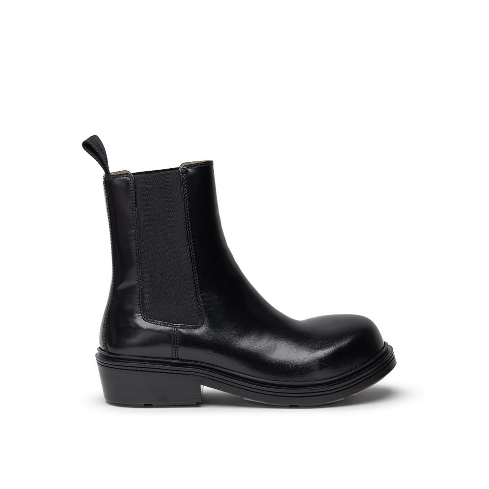 Черни кожени ботуши Bottega Veneta