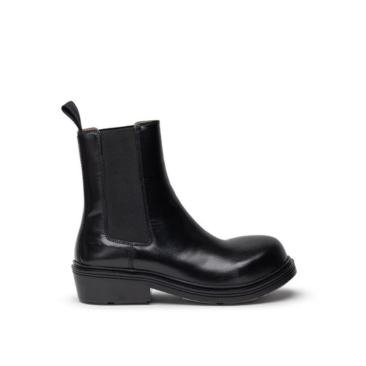 Черни кожени ботуши Bottega Veneta