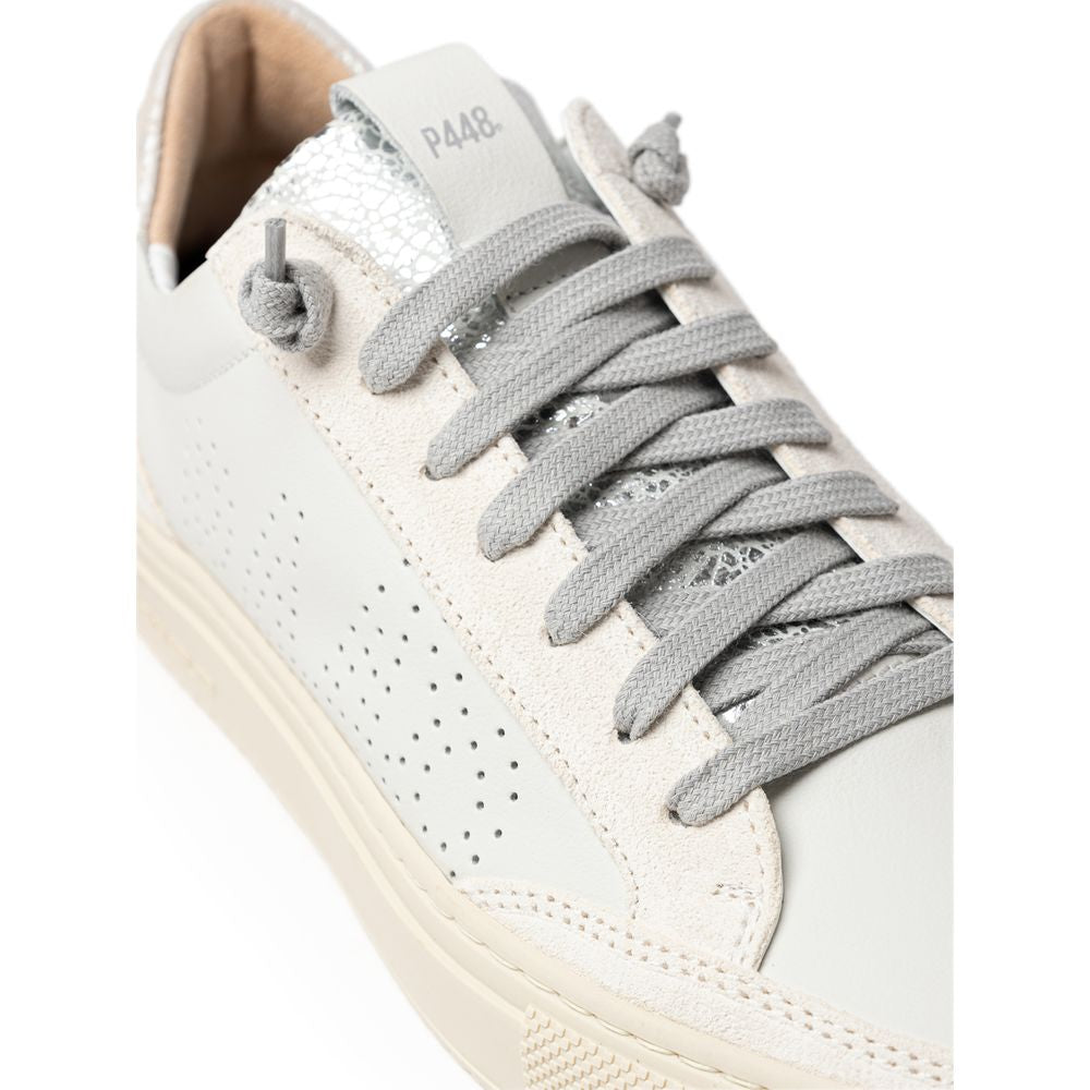 Sneaker P448 aus weißem Leder