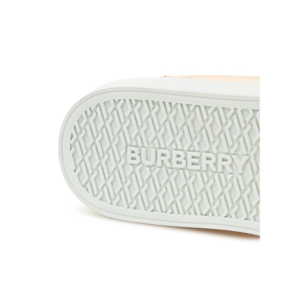 Розови кожени маратонки Burberry