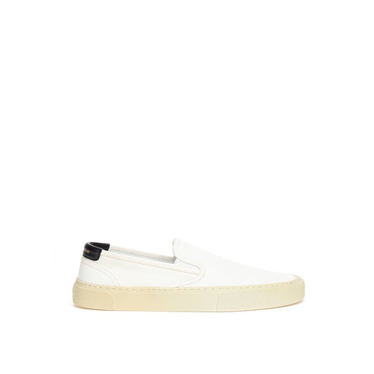 Бели памучни кецове Saint Laurent