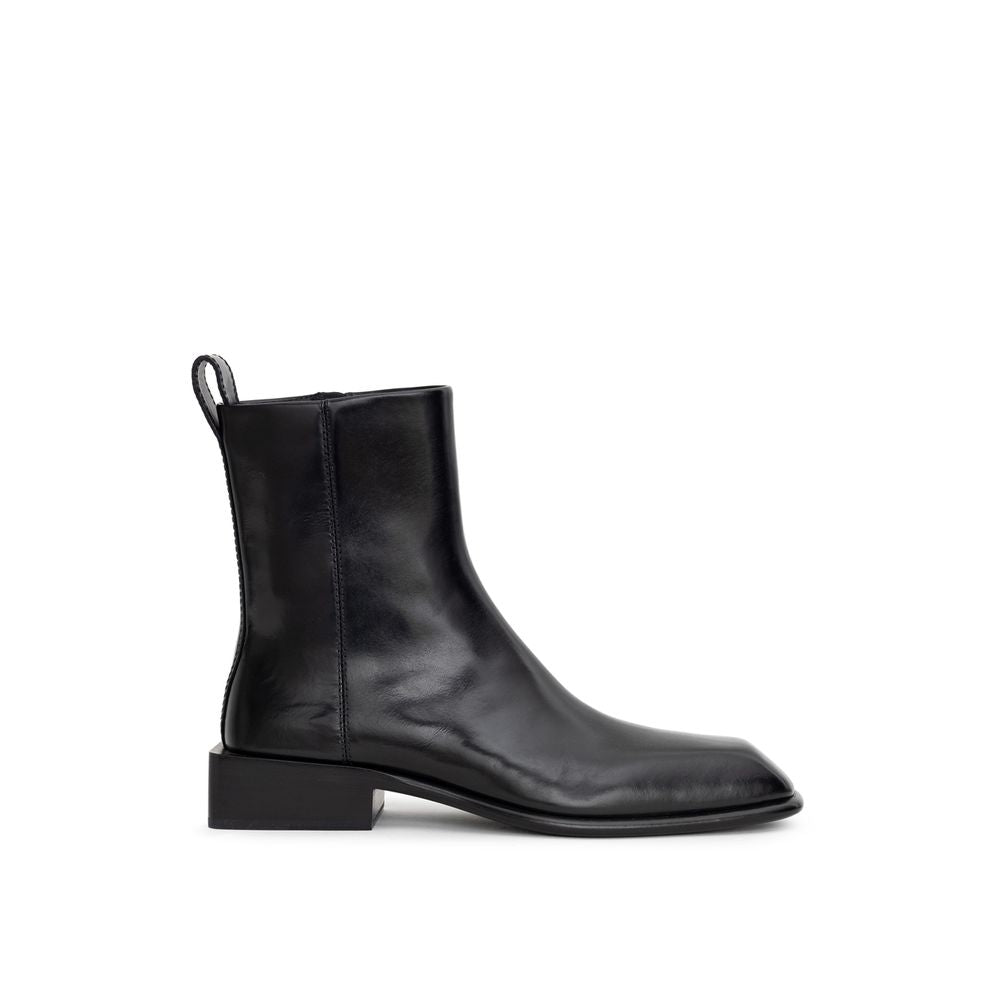 Черен кожен ботуш Alexander Wang