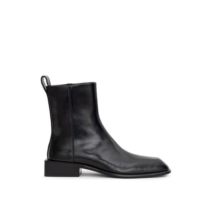 Черен кожен ботуш Alexander Wang