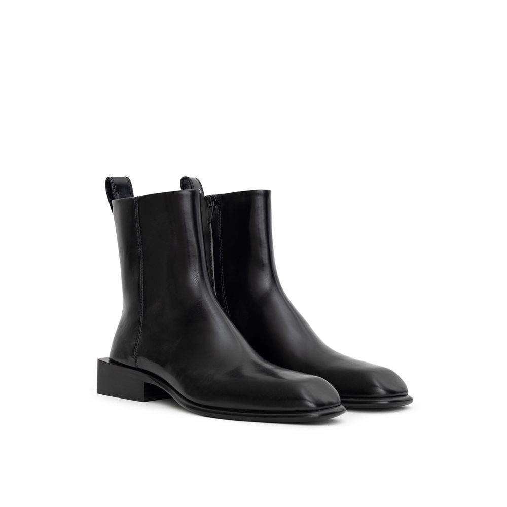 Черен кожен ботуш Alexander Wang
