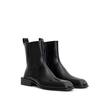 Черен кожен ботуш Alexander Wang