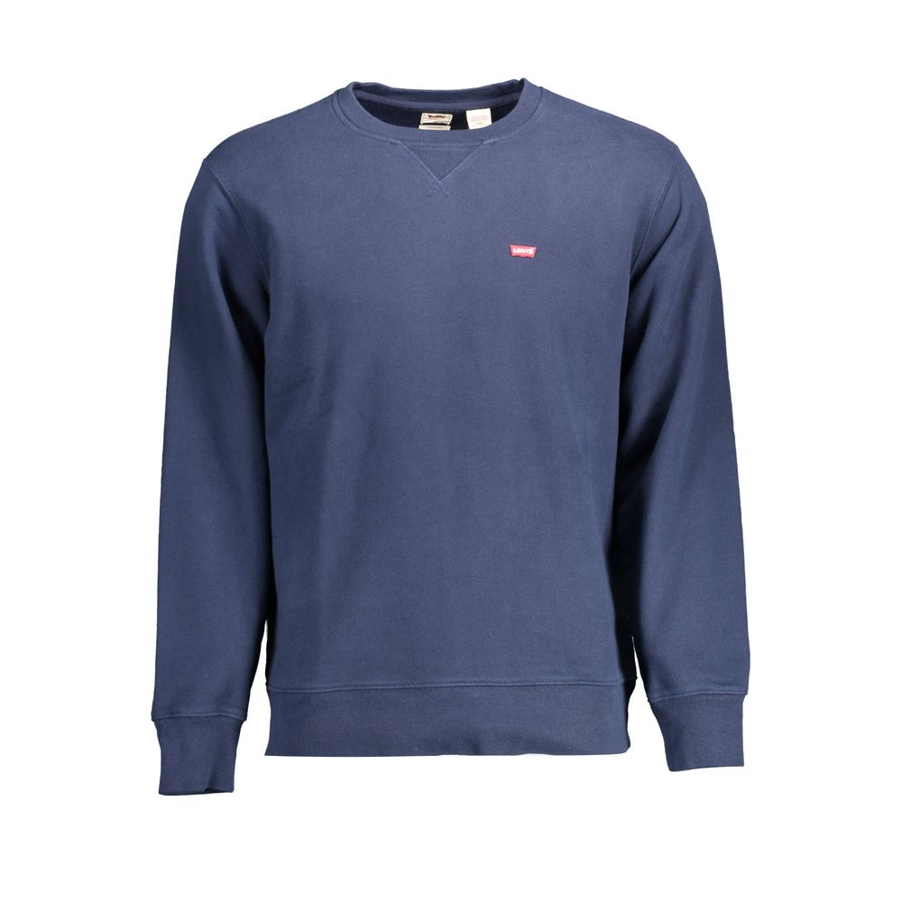 Син памучен мъжки пуловер Levi's