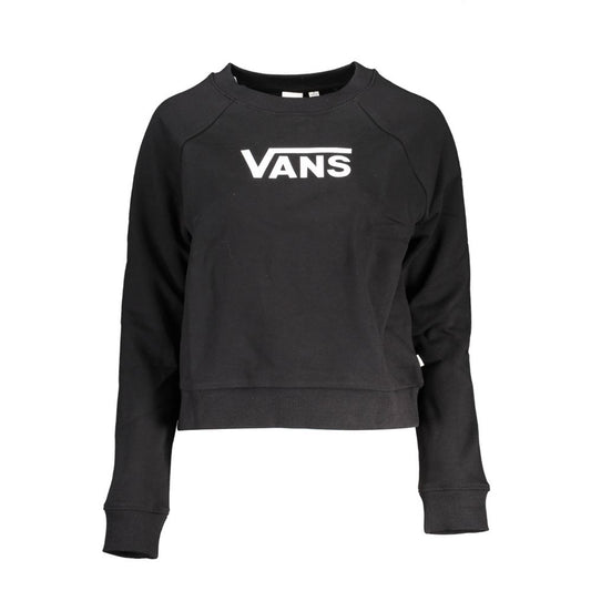 Черен памучен дамски пуловер Vans