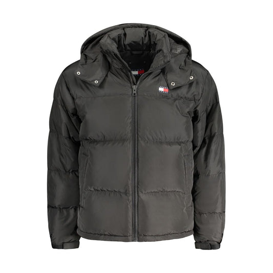 Черно полиестерно мъжко яке Tommy Hilfiger