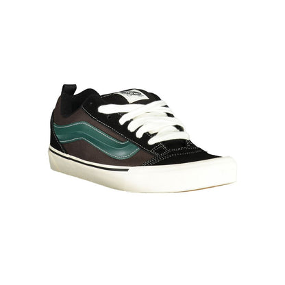 Черни кожени мъжки маратонки Vans