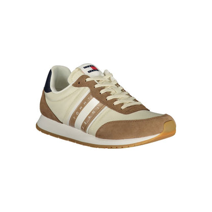 Бежови кожени мъжки маратонки Tommy Hilfiger