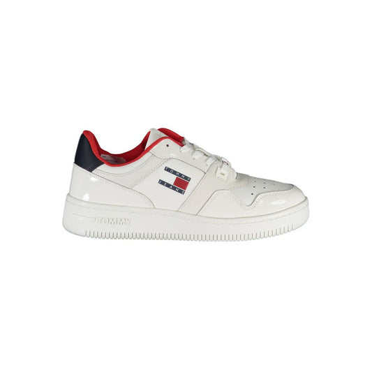 Дамски маратонки от бяла кожа Tommy Hilfiger