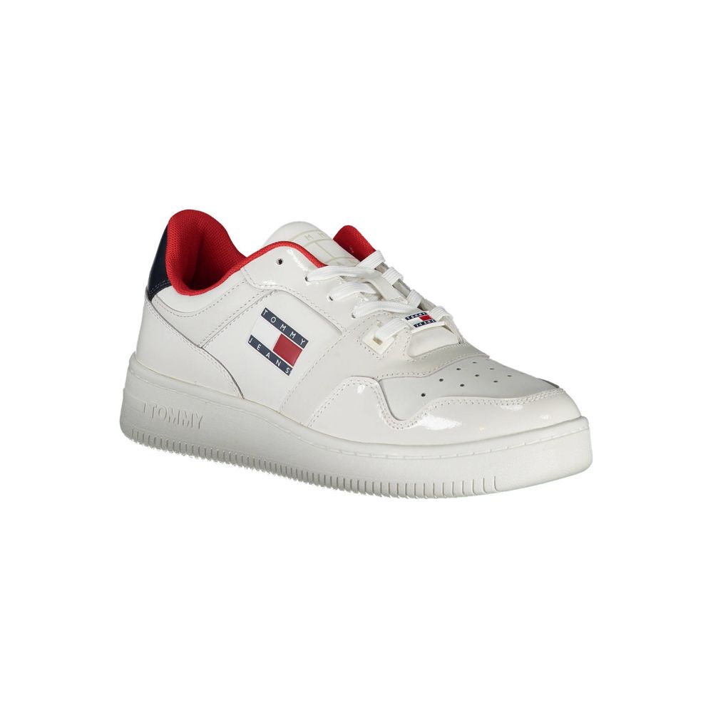 Дамски маратонки от бяла кожа Tommy Hilfiger