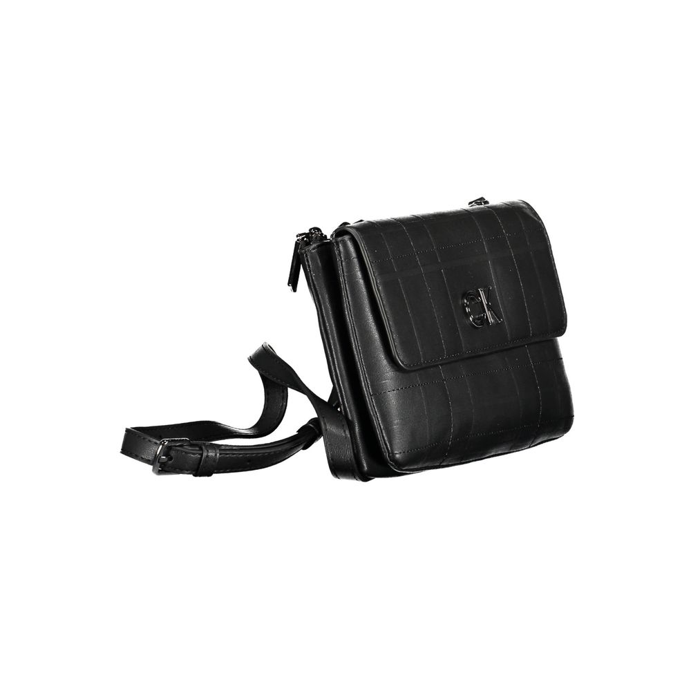 Calvin Klein – Schwarze Handtasche aus Polyester für Damen