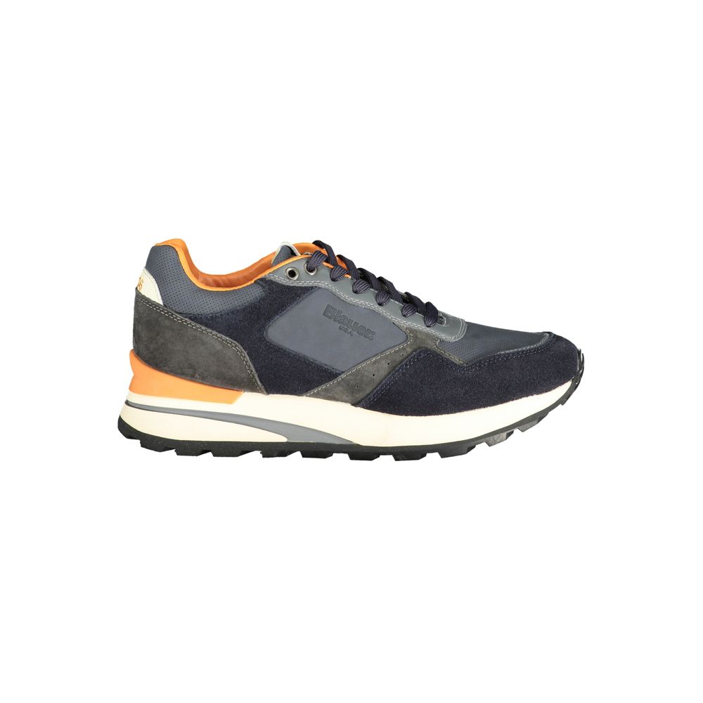 Blauer, blauer Polyester-Sneaker