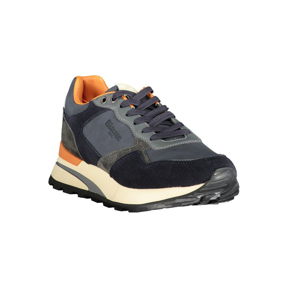 Blauer, blauer Polyester-Sneaker