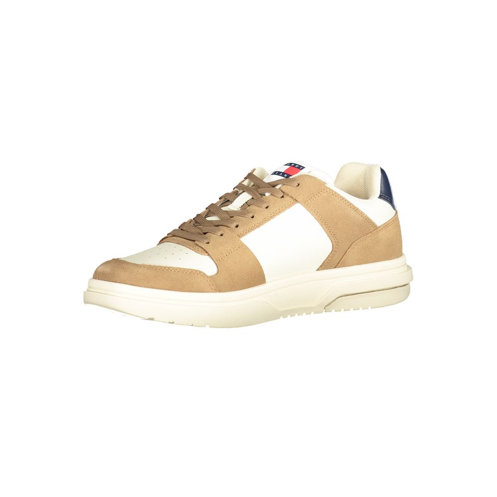 Бежови кожени мъжки маратонки Tommy Hilfiger