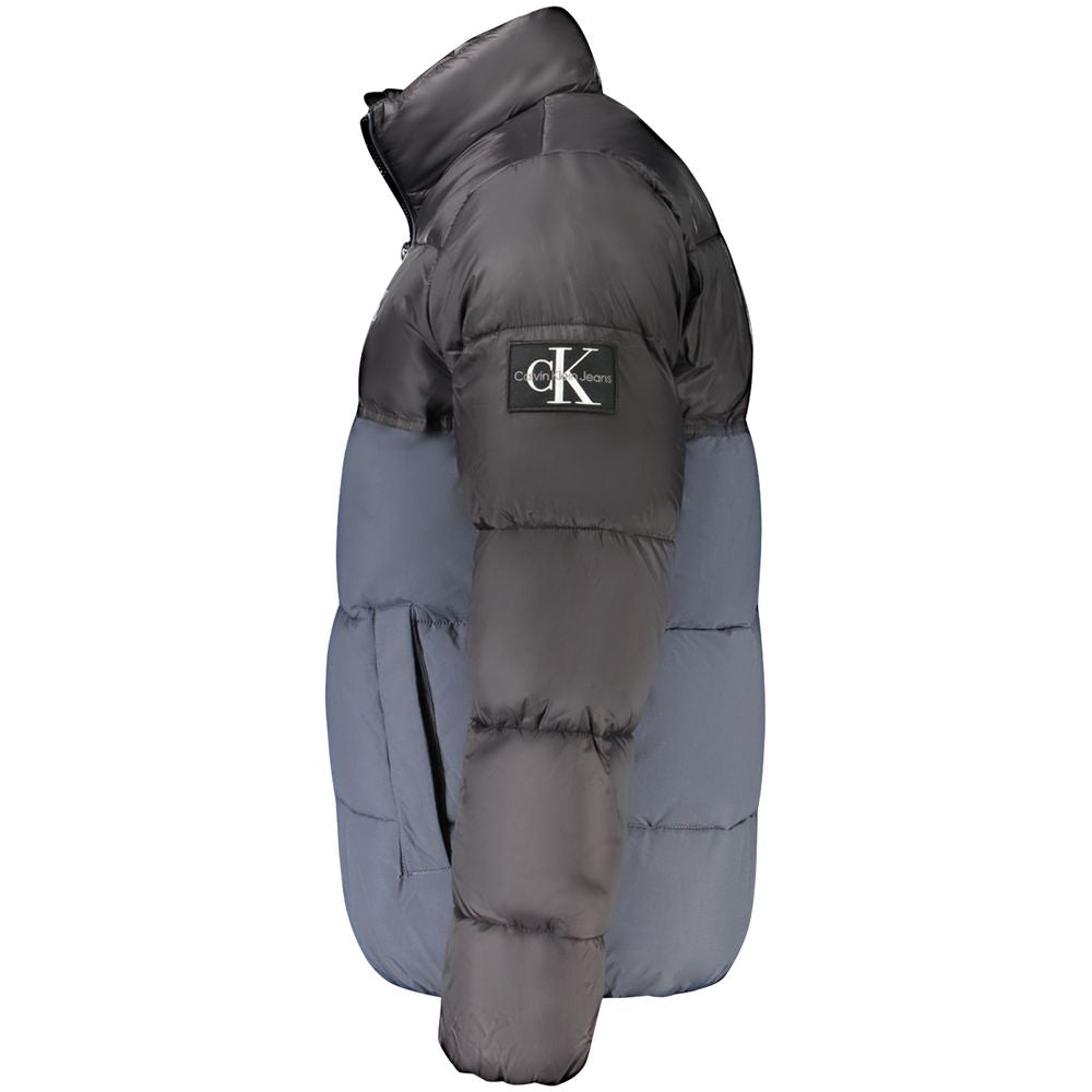 Синьо полиестерно мъжко яке Calvin Klein