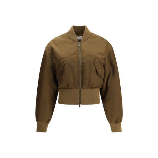 Saint Laurent Glossy nylon bomber Jacket