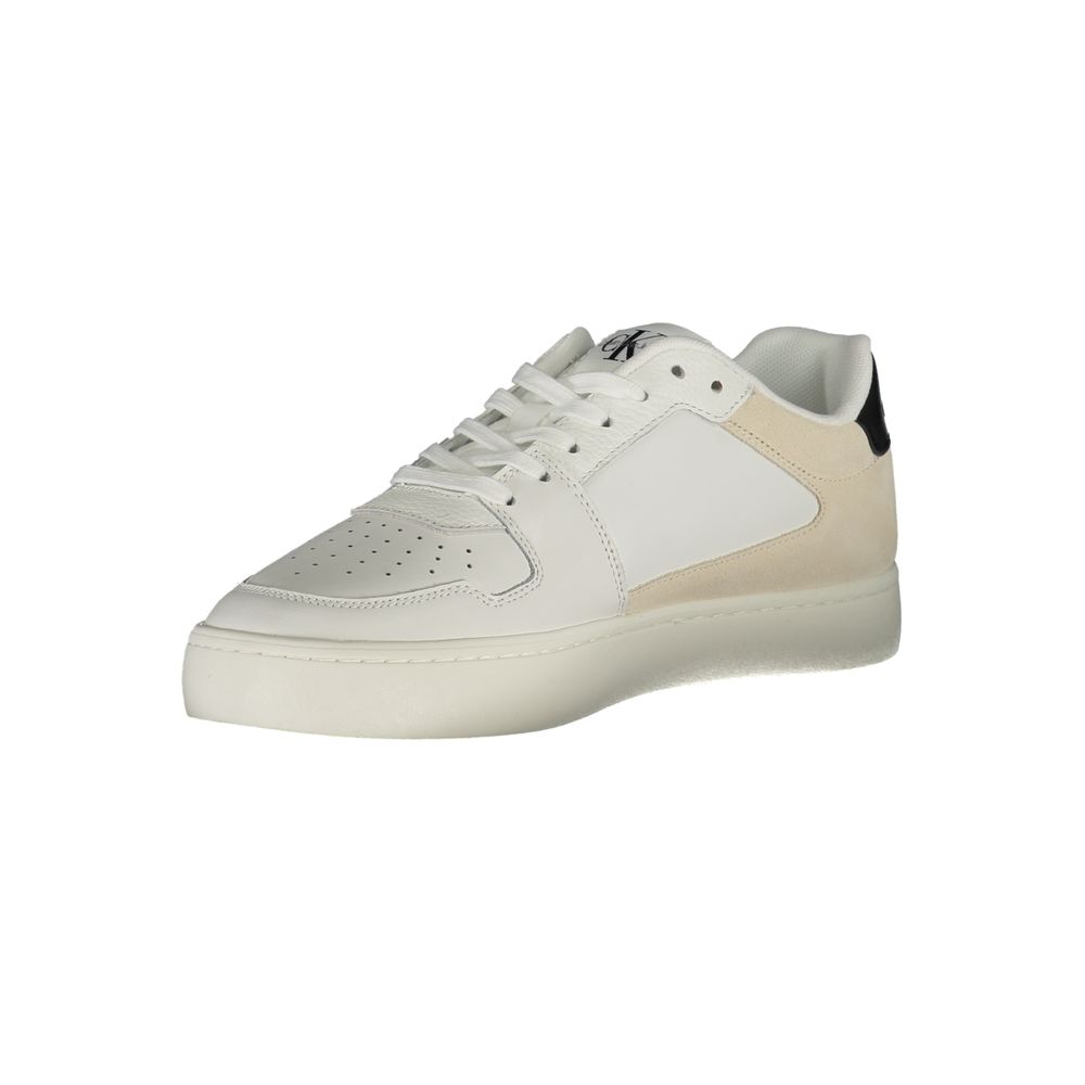 Calvin Klein – Weißer Polyester-Sneaker