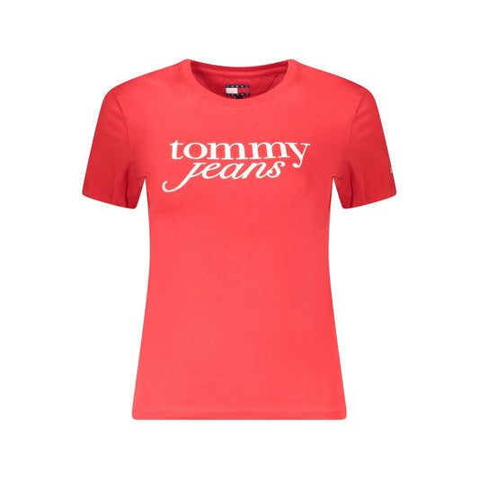Червени памучни горнища и тениска Tommy Hilfiger