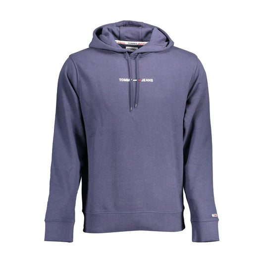 Син памучен мъжки пуловер Tommy Hilfiger