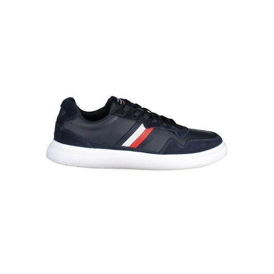 Сини кожени мъжки маратонки Tommy Hilfiger