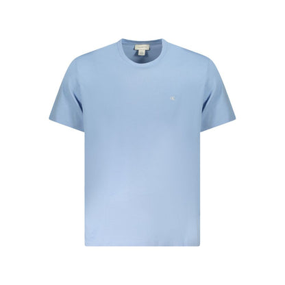 Calvin Klein Light Blue Cotton Men T-Shirt