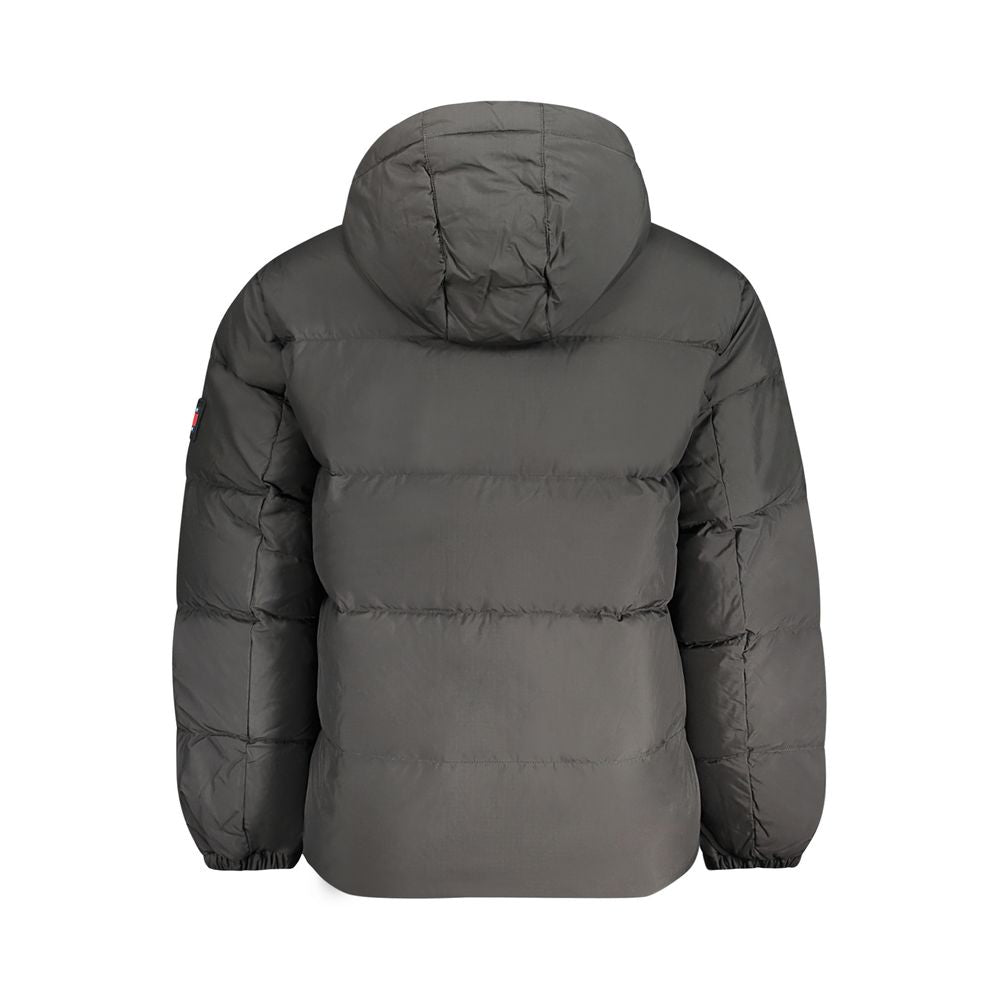 Черно полиестерно мъжко яке Tommy Hilfiger