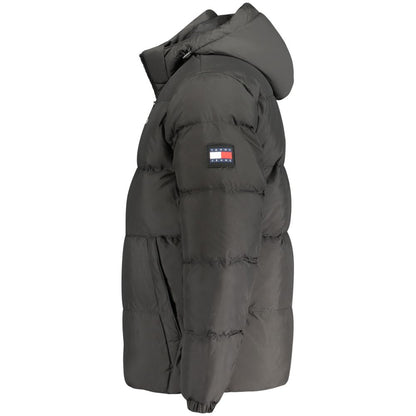 Черно полиестерно мъжко яке Tommy Hilfiger