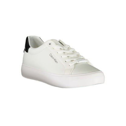 Calvin Klein – Weißer Polyester-Sneaker