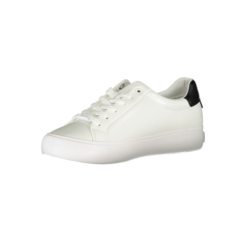 Calvin Klein – Weißer Polyester-Sneaker
