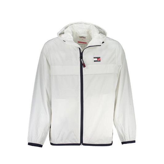 Бяло полиамидно мъжко яке Tommy Hilfiger
