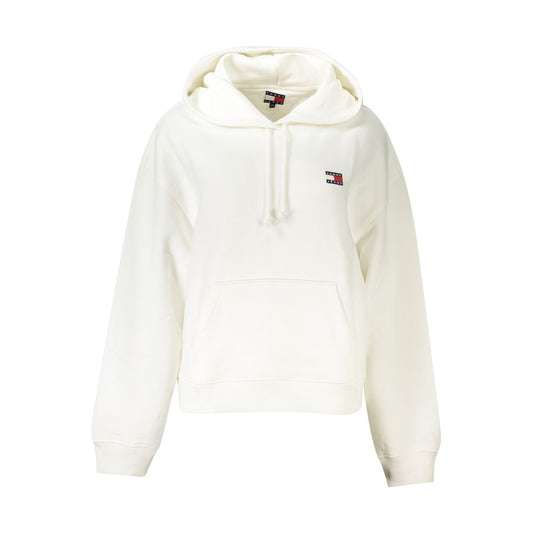 Бял памучен дамски пуловер Tommy Hilfiger