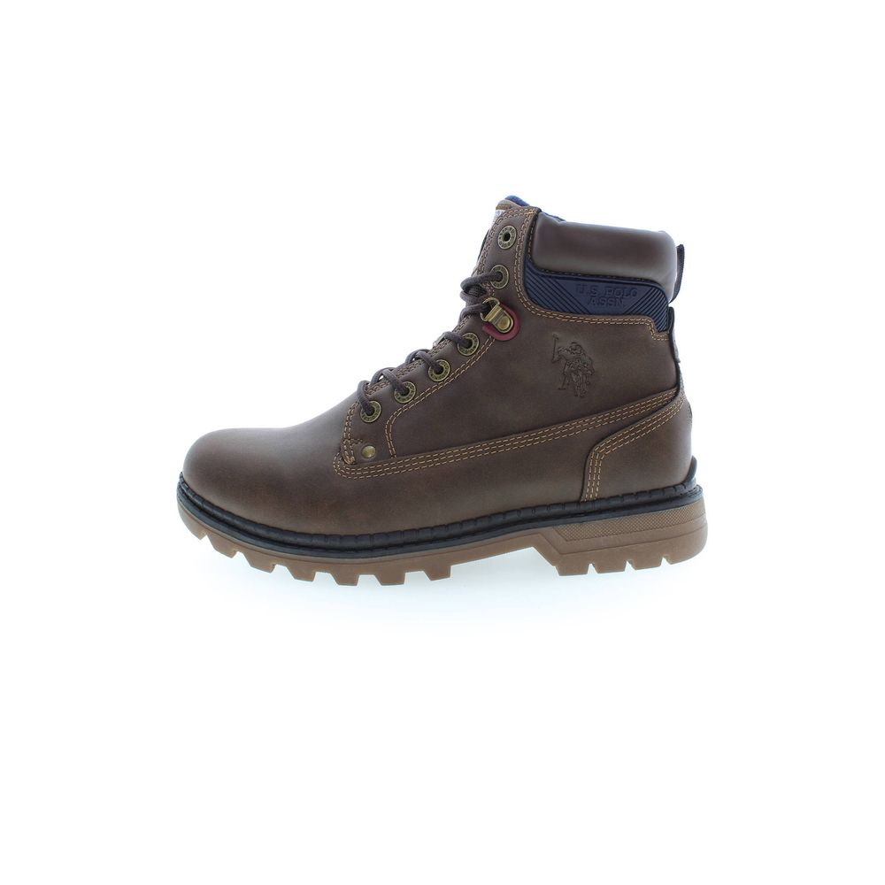 US POLO ASSN. Braune Polyester-Herrenstiefel