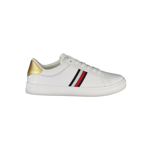 Дамски маратонки от бяла кожа Tommy Hilfiger