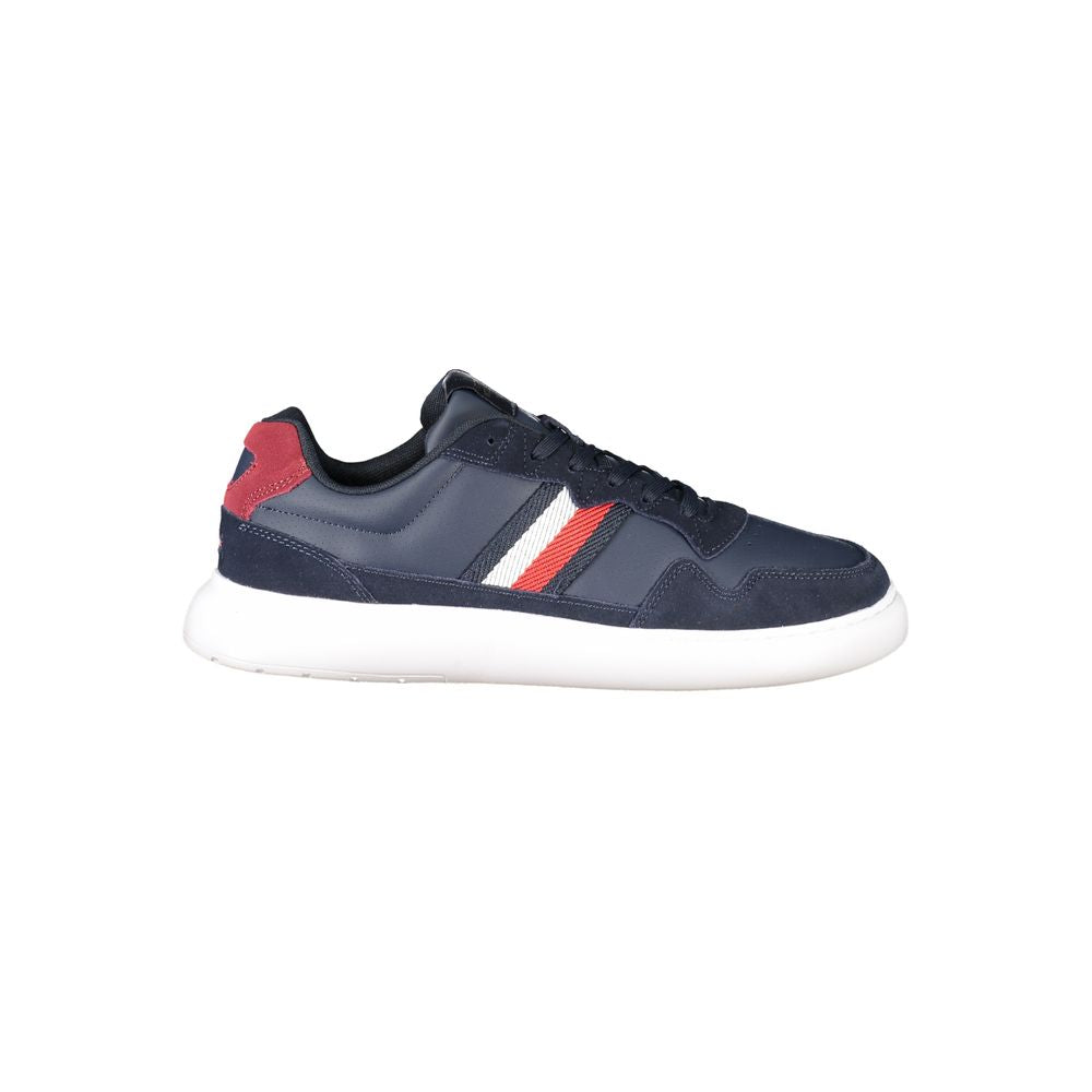 Сини кожени мъжки маратонки Tommy Hilfiger